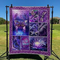 Dragonflies 2 DHCCNA0909 Quilt Blanket and Home Decor