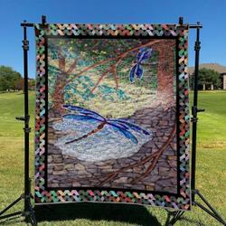 Dragonfly Buddies In Garden DHCKL0909 Quilt Blanket and Home Decor