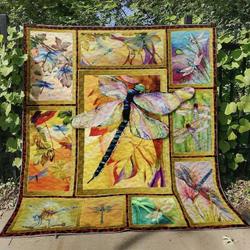 Dragonfly Colorful Beauty Ah Quilt Derqlo and Home Decor