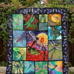 Dragonfly Flying Fairy Quilt Blanket Christmas Gift Dhc04011320Dd and Home Decor