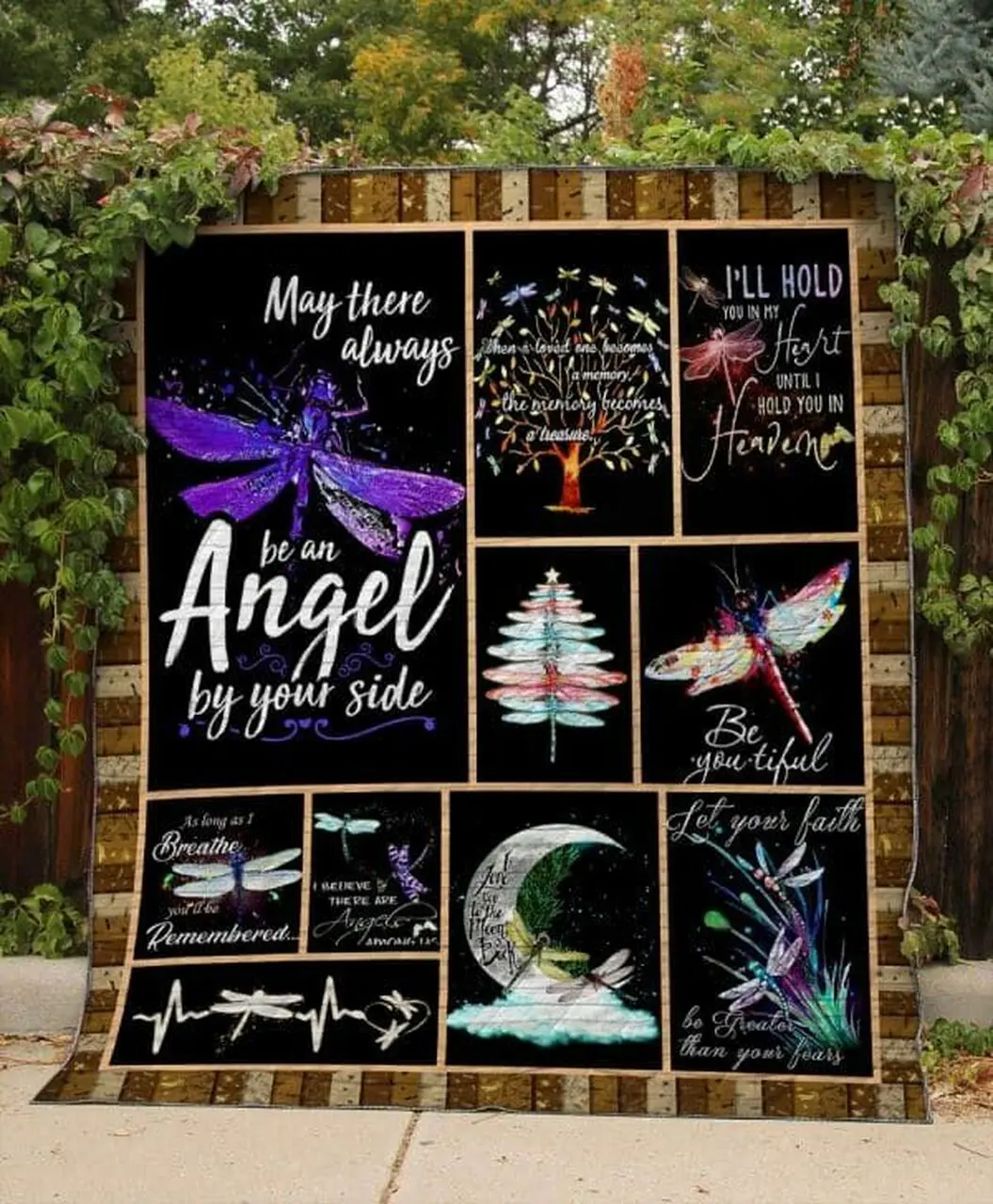 Dragonfly Forever And Ever Quilt Blanket Christmas Gift Dhc04011290Dd and Home Decor