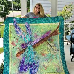 Dragonfly HVT180924 Quilt Blanket Sleepy and Home Decor