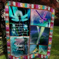 Dragonfly I Loved Dragonfly First Quilt Blanket Dhc020120233Td and Home Decor