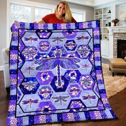 Dragonfly Quilt Blanket BBB120531HT and Home Decor