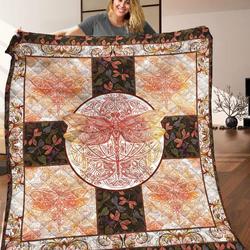 Dragonfly Quilt Blanket C9B010601Ta and Home Decor