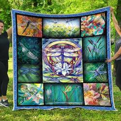 Dragonfly Quilt Blanket Dhc13121508Vt and Home Decor