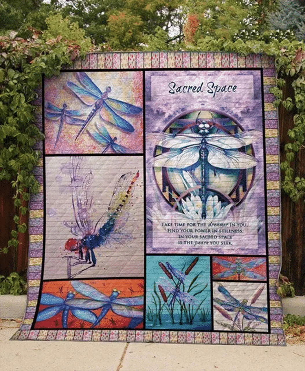 Dragonfly Quilt Blanket Dhc13122593Vt and Home Decor