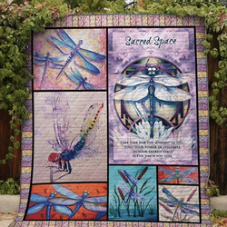 Dragonfly Quilt Blanket Dhc13122593Vt and Home Decor