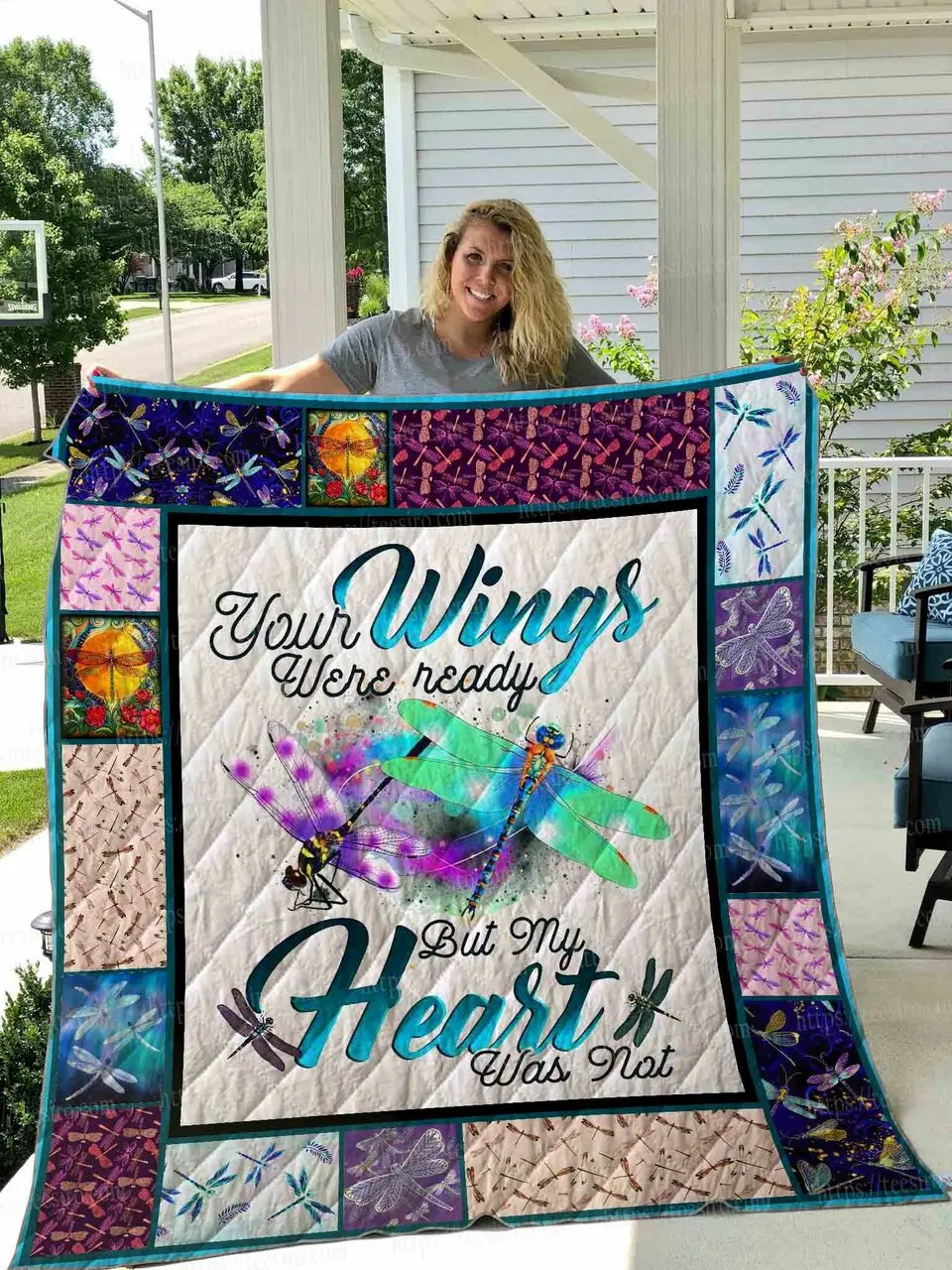 Dragonfly Quilt Blanket Dhc13122599Vt and Home Decor