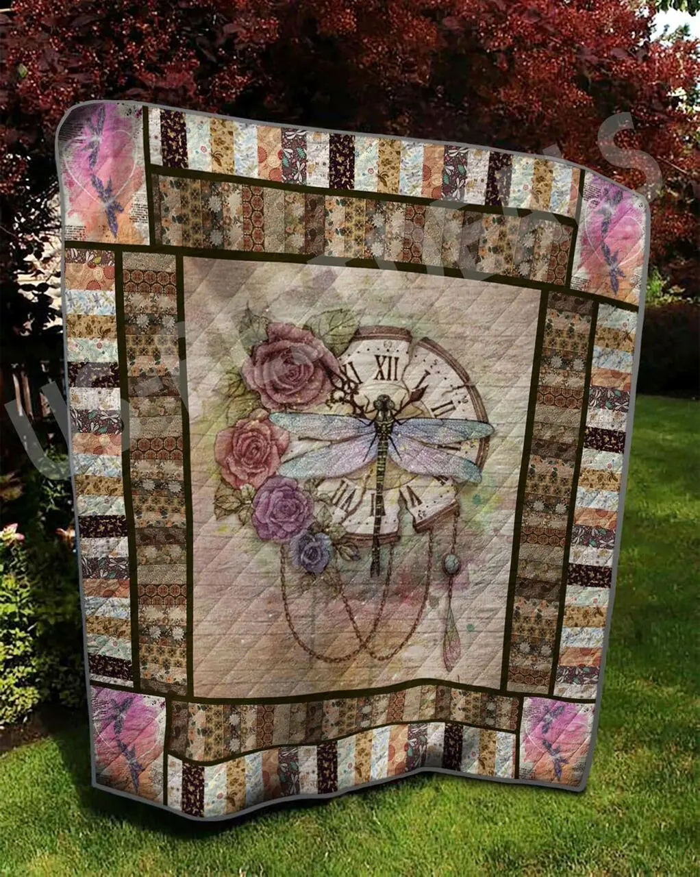 Dragonfly Quilt Blanket Dhc13122618Vt and Home Decor