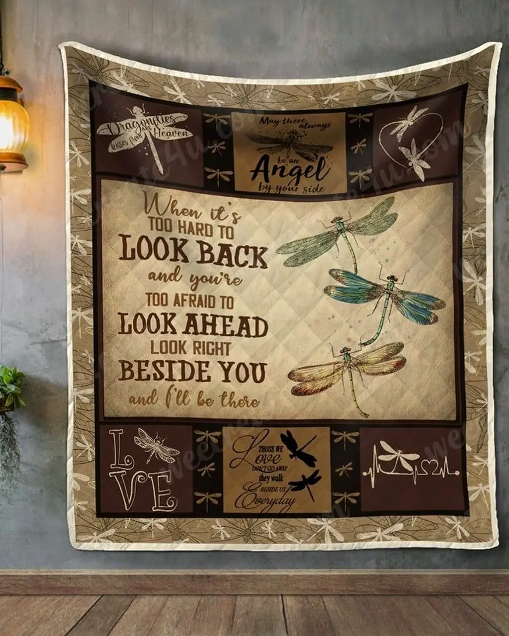 Dragonfly Quilt Blanket Dhc13122636Vt and Home Decor