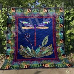 Dragonfly Quilt Blanket Dhc13122673Vt and Home Decor