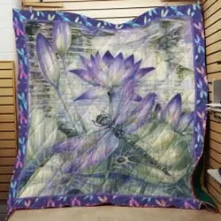 Dragonfly Quilt Blanket Lukizq Dhc0301916Dd and Home Decor