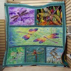 Dragonfly Quilt V22 Design By Exrain and Home Decor