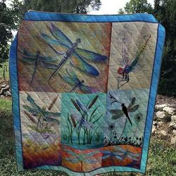 Dragonfly Quilt V4  and Home Decor