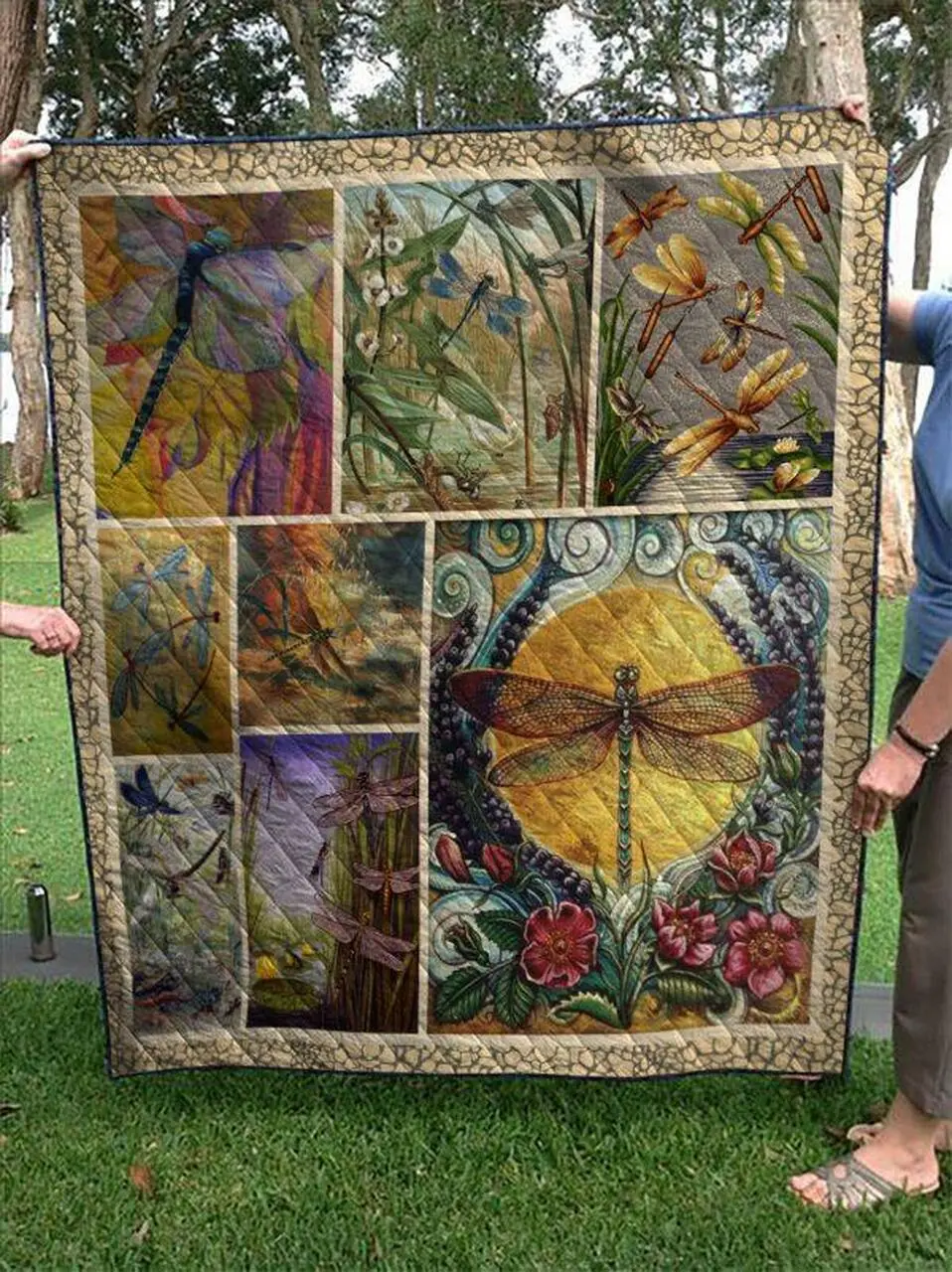 Dragonfly Quilt V7 and Home Decor