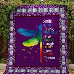 Dragonfly Smile Quilt and Home Decor