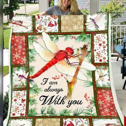 Dragonfly Under The Mistletoe Quilt Blanket ABC07112344 and Home Decor
