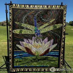 Dragonfly With Flower Bl Quilt Blanket Dhc0201201235Td and Home Decor