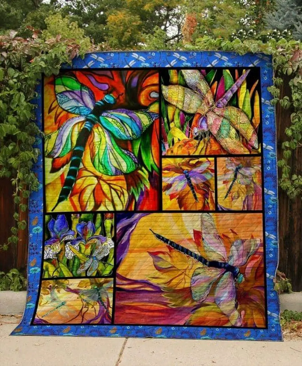 Dragonfly Wonderful Land Quilt Blanket Dhc0201201244Td and Home Decor