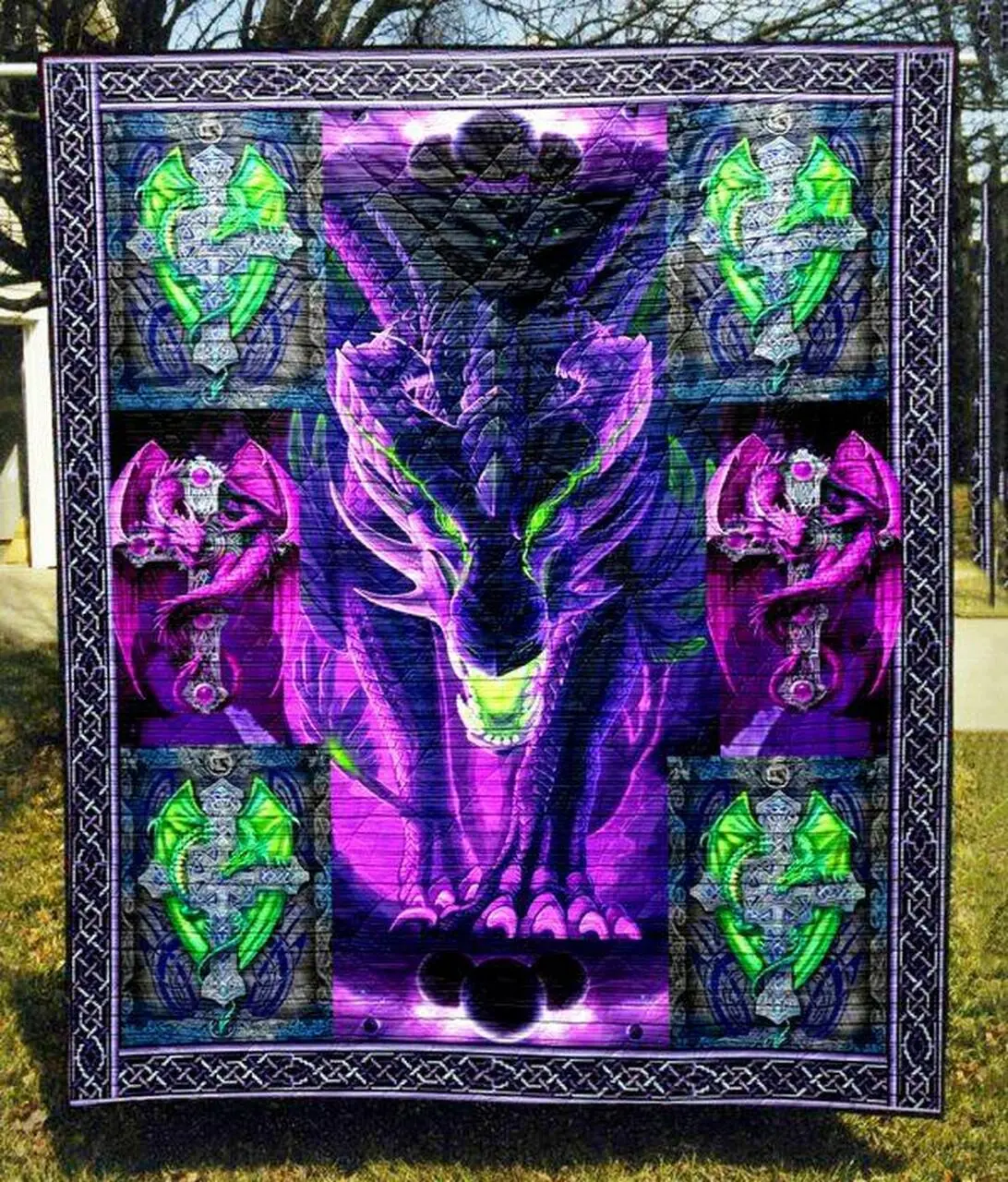 Dragonism Quilt Blanket Yhl3 Quilt and Home Decor