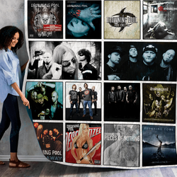 Drowning Pool Albums Quilt Blanket Ver 14 and Home Decor
