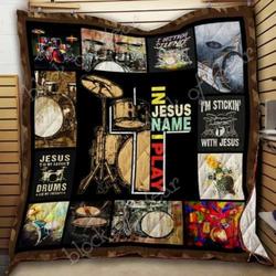 Drum Cl18100233Mdq Quilt Blanket and Home Decor