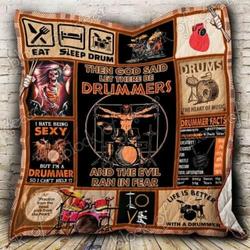 Drummer Cl2100147Mdq Quilt Blanket and Home Decor