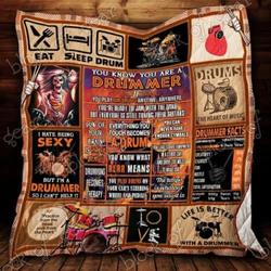 Drummer Cl2100148Mdq Quilt Blanket and Home Decor