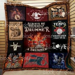 Drummer Cl2100149Mdq Quilt Blanket and Home Decor
