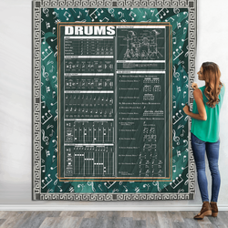 Drums Quilt Blanket Dhc150120556Td and Home Decor