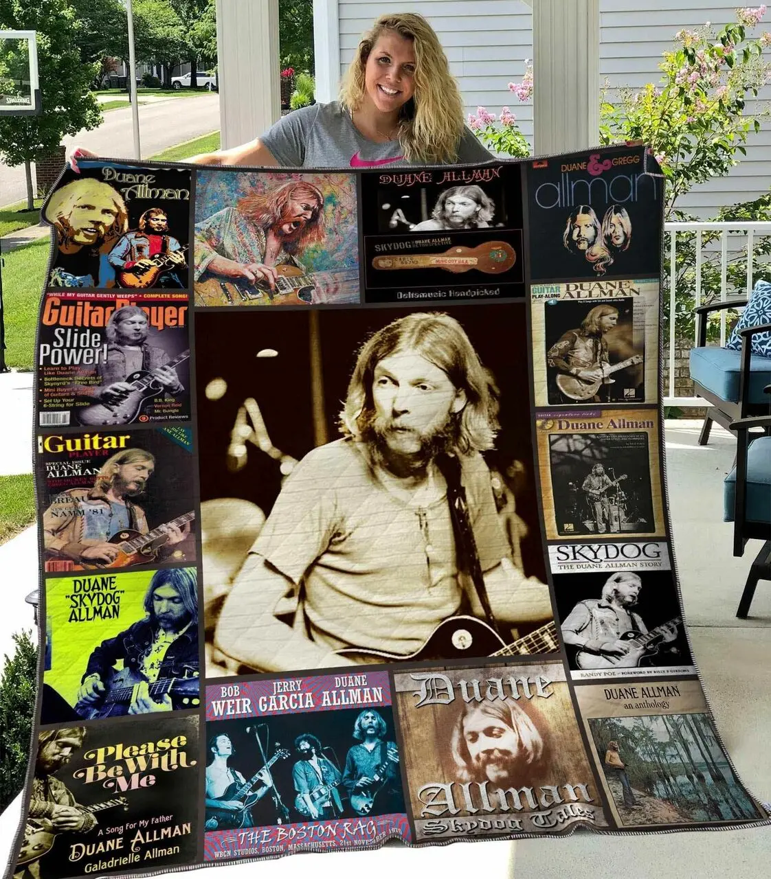 Duane Allman Blanket Th0107 Quilt and Home Decor
