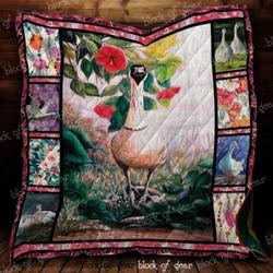 Duck Goose Cl2100152Mdq Quilt Blanket and Home Decor