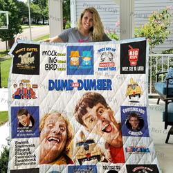 Dumb And Dumber Poster Quilt Blanket and Home Decor