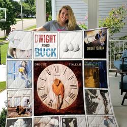 Dwight Yoakam Quilt Blanket For Fans and Home Decor