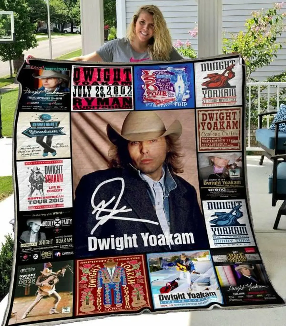 Dwight Yoakam Quilt Blanket Hvt080609 Quilt and Home Decor