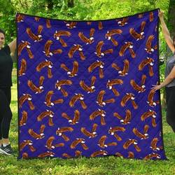 Eagle Blue Cl12100238Mdq Quilt Blanket and Home Decor
