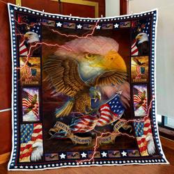 Eagle In America Quilt Blanket and Home Decor