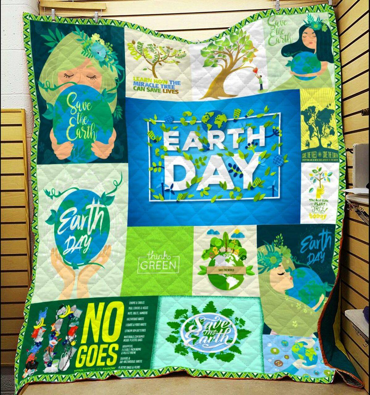 Earth Day Quilt Blanket Dhc1301522Vt and Home Decor