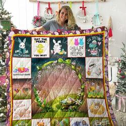 Easter Day Quilt Blanket 02341 and Home Decor