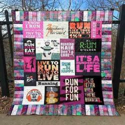 Eat Pasta Run Fasta Quilt Blanket ABC07113253 and Home Decor