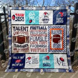 Eat Sleep Block Repeat Quilt Blanket Ypm0  Quilt and Home Decor