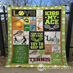 Eat Sleep Play Tennis Quilt Blanket Vd14  Quilt and Home Decor