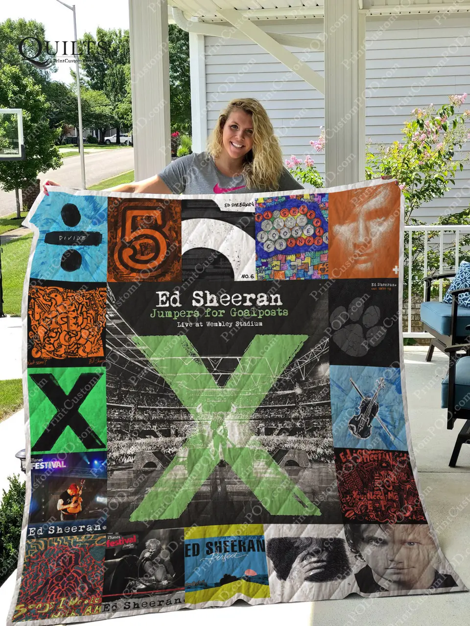 Ed Sheeran Albums Quilt Blanket For Fans Ver 17 and Home Decor