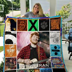 Ed Sheeran Cover Poster Quilt Blanket and Home Decor