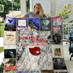 Edgar Allan Poe Quilt Blanket 02337 and Home Decor