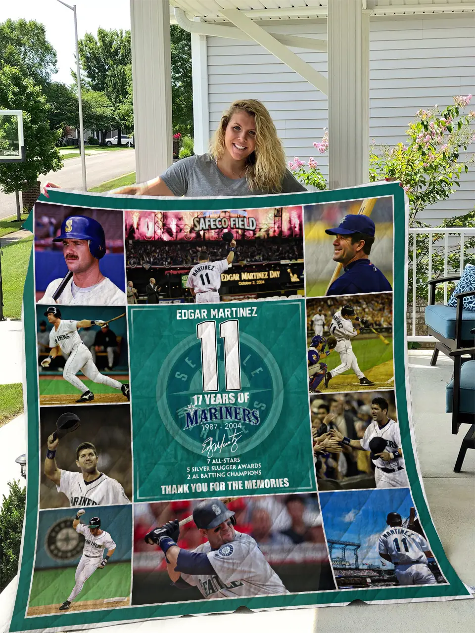 Edgar Martinez Seattle Mariners Quilt and Home Decor