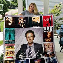 Edward Norton Quilt Blanket 01 and Home Decor