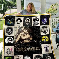 Edward Scissorhands Quilt Blanket 01585 and Home Decor