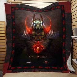 Egypt Anubis Quilt Blanket ABC07112478 and Home Decor